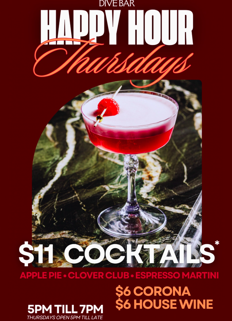 Happy Hour Thursdays at Dive Bar